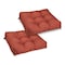 Classic Accessories 19" x 19" x 5" Square Seat Cushions, Brick, 2PK 62-120-011702-2PK - alternate 1